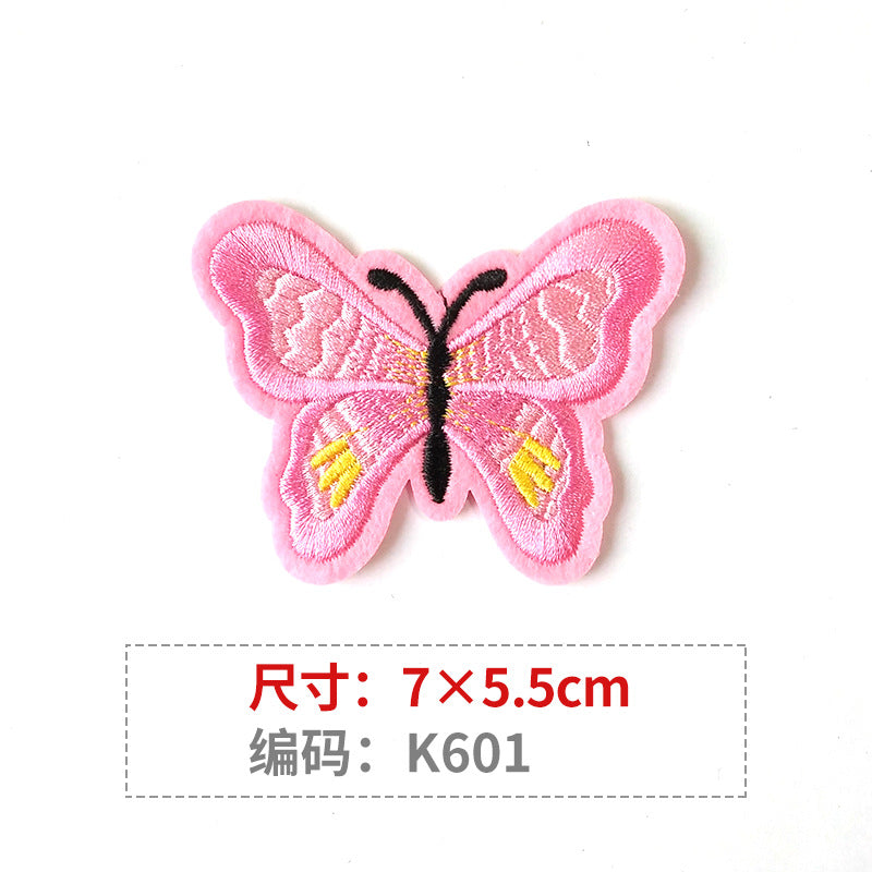 Wholesale Color Embroidered Butterfly Cloth Embroidery Patches